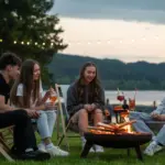 Stan, karavan nebo chatka v kempu? Dovolená 2026 Opeákní buřtů v Camping Panorama Lipno