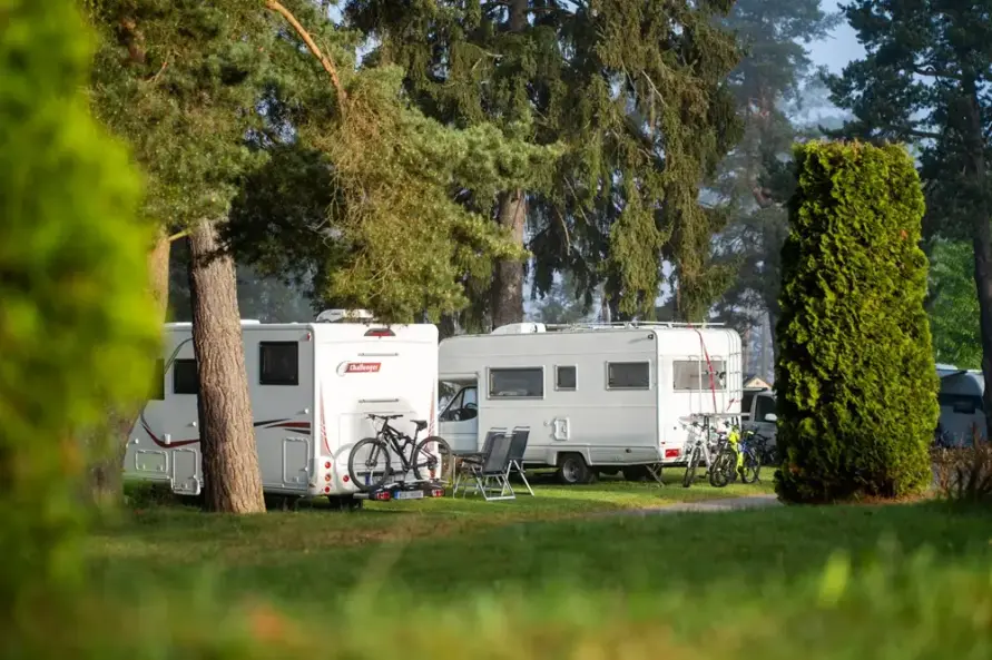 Camping Panorama Lipno ubytování v obytných vozech