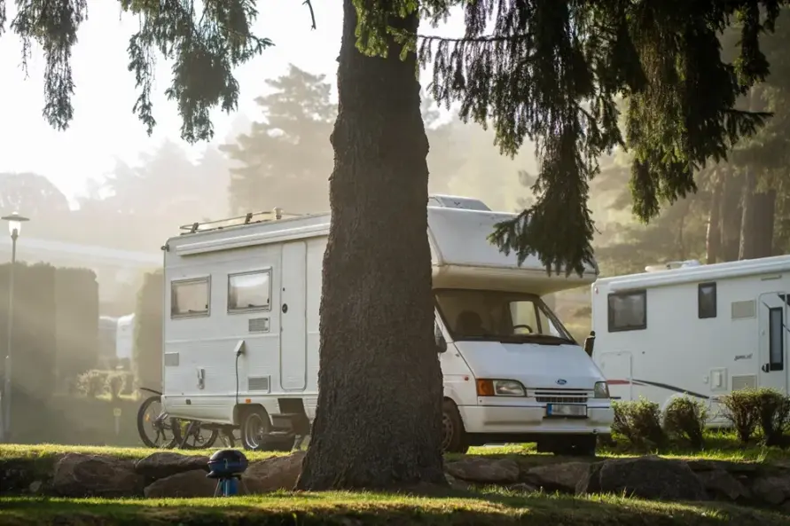 Camping Panorama Lipno ubytování v obytných vozech