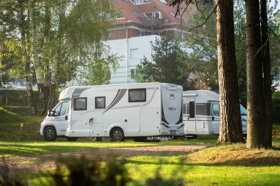 Camping Panorama Lipno ubytování v obytných vozech