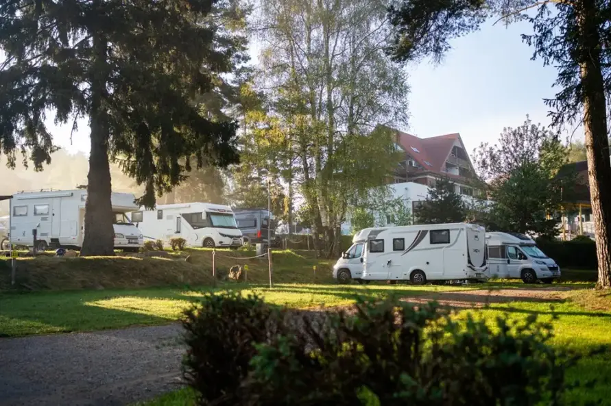 Camping Panorama Lipno ubytování v obytných vozech