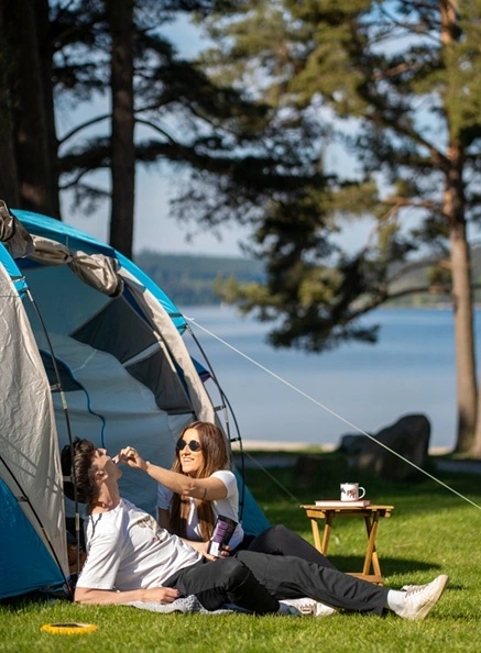 Stanování v Camping Panorama Lipno